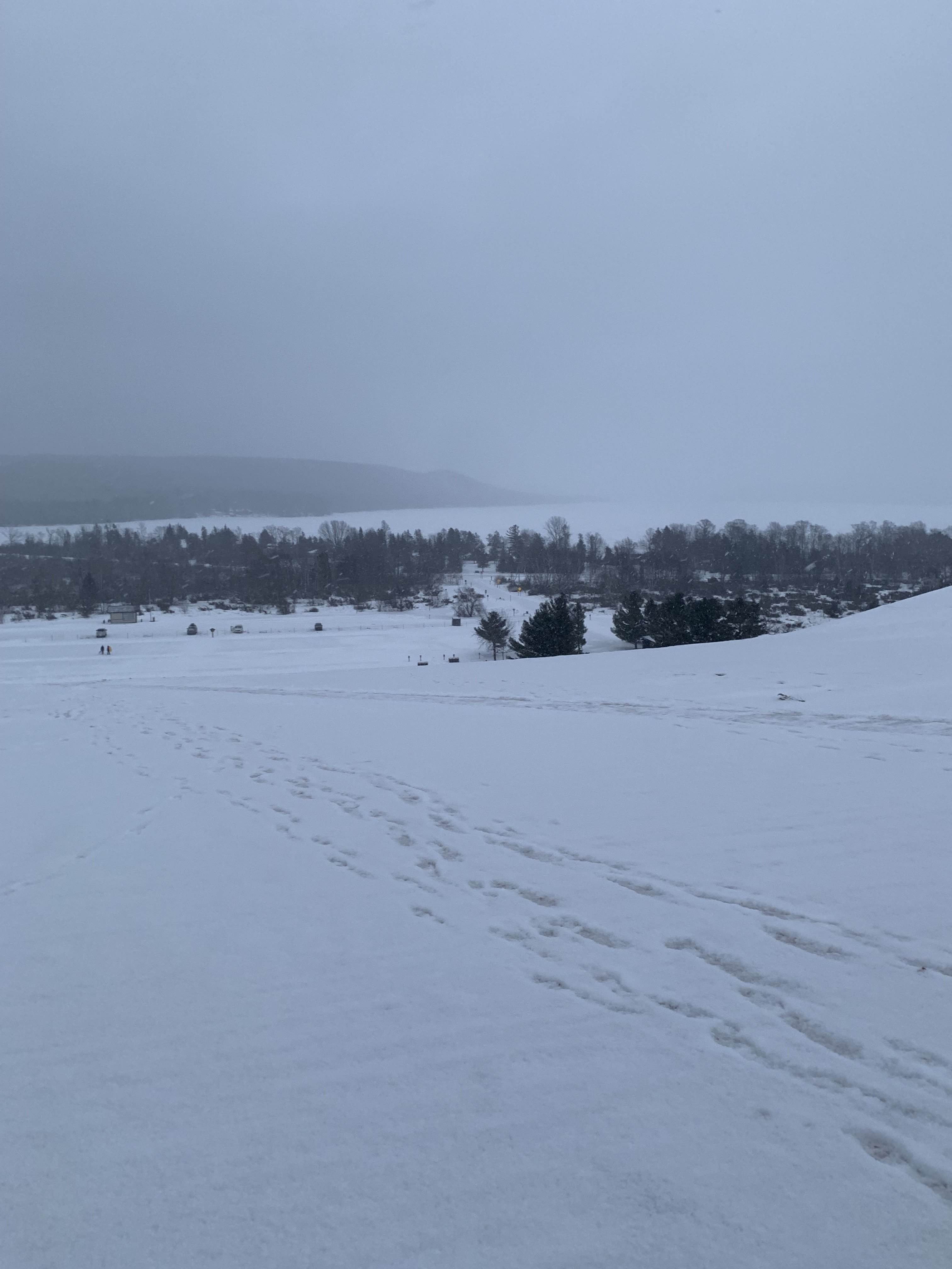 sleeping bear winter